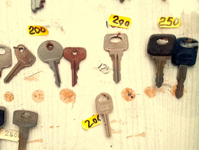 This image shows a bunch of keys.
