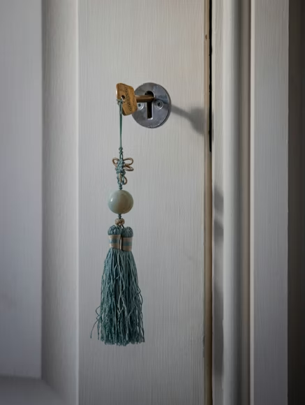 a key in a long keychain